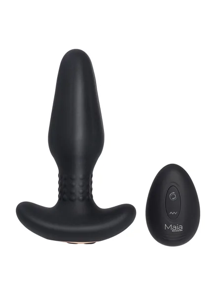 Luxe Wearable Vibra Slim Plug Small Black