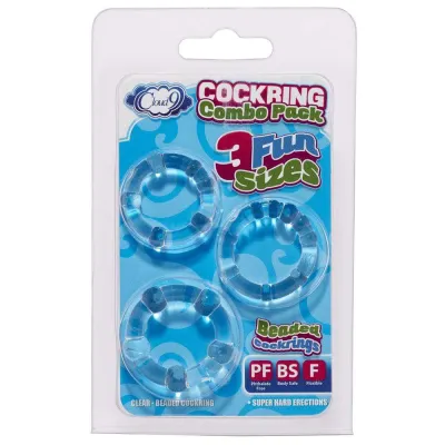 Cockring Combo Beaded Clear