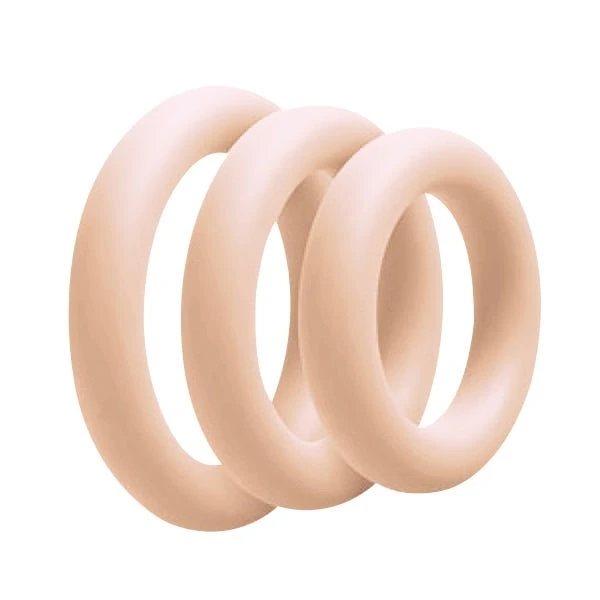 Love In Leather 3-Piece Silicone Cock Ring Set