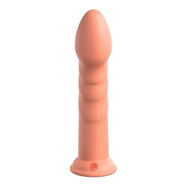 Dillio Platinum Super Eight Silicone 8" Suction Cup Dildo - Peach