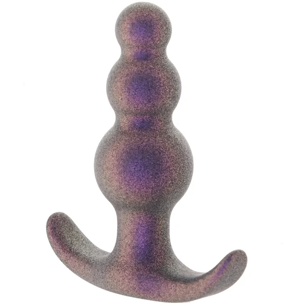 Anal Adventures Matrix Supernova Beaded Silicone Butt Plug By Blush - Galactic Purple