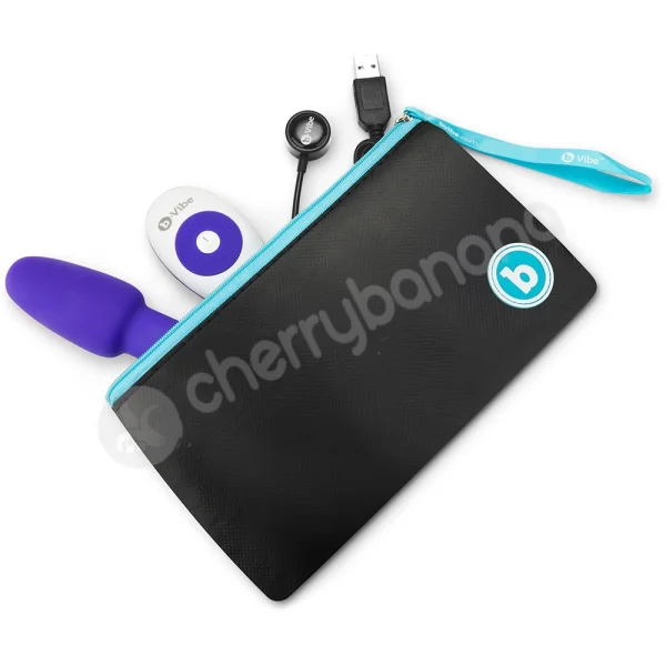 B-Vibe Petite Rimming Sensation Purple Silicone 4.9" Butt Plug