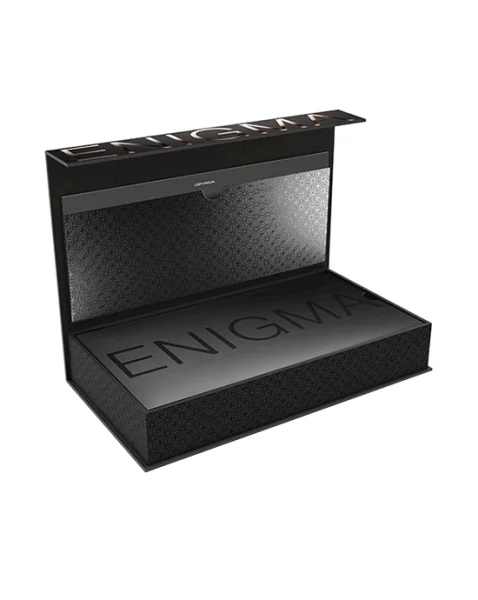 Fuzion Enigma Rabbit Vibrator - Black / Gold - 11.5 Inch
