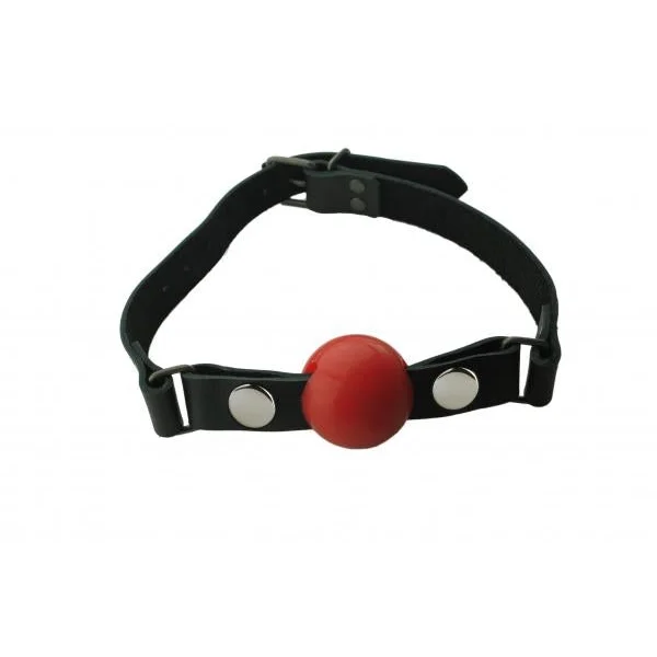 Removable Silicone Ball Gag 1.5 Inch - Red