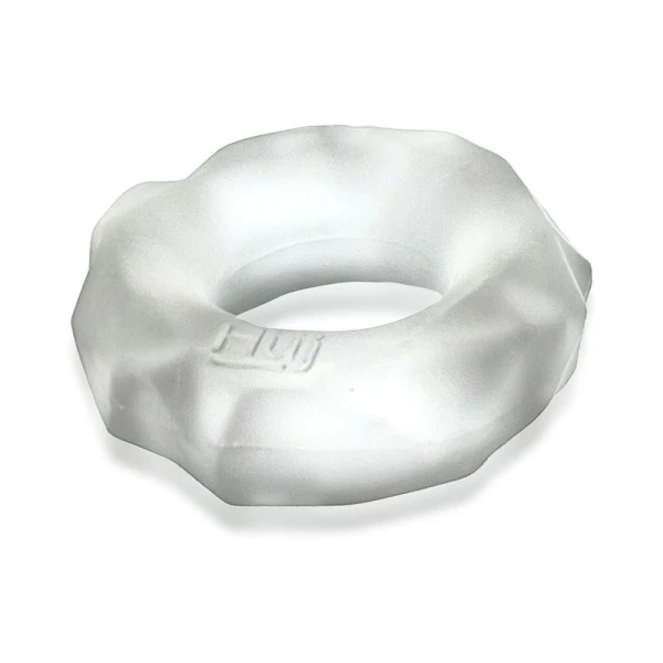 Cock Rings:  Hunkyjunk Fractal Tactile Cockring Clear Ice