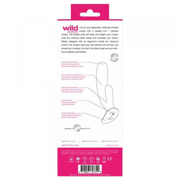 VeDO WILD Duo Rabbit Vibrator Pink