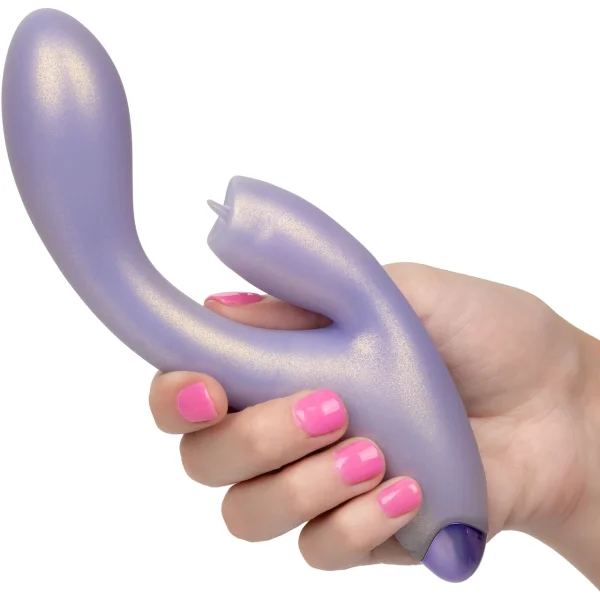 G-Love G-Kiss Silicone Rechargeable Waterproof Dual Stimulation Vibrator By CalExotics