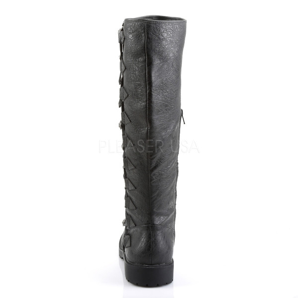 1 1/2 inches Heel Men's Knee High Boot w/ Button Lace-up, Zip — image 4 of 4