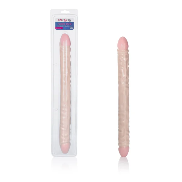Ivory Duo 18 Inches Veined Double Dong — image 5 of 7