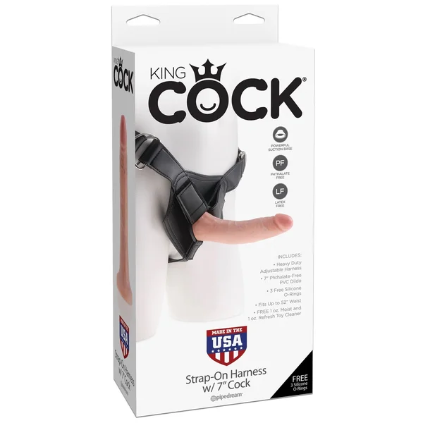 King Cock Strap on Harness With 6 Inch Cock - Light — image 11 of 14
