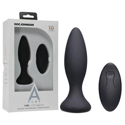 A Play Vibe Beginner Rechargeable Silicone Anal Plug