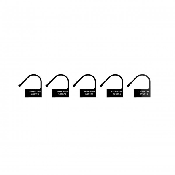 Man Cage Black Spare Locks x5