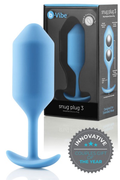 B-Vibe Weighted Silicone 4.7" Snug Butt Plug 3 (180g)
