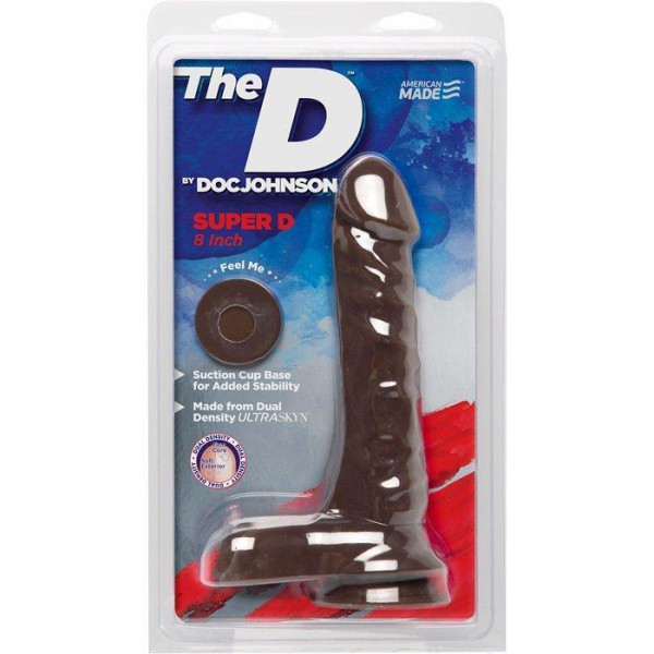 8'' The D "Super D" Dual Density Ultraskin Realistic Dong