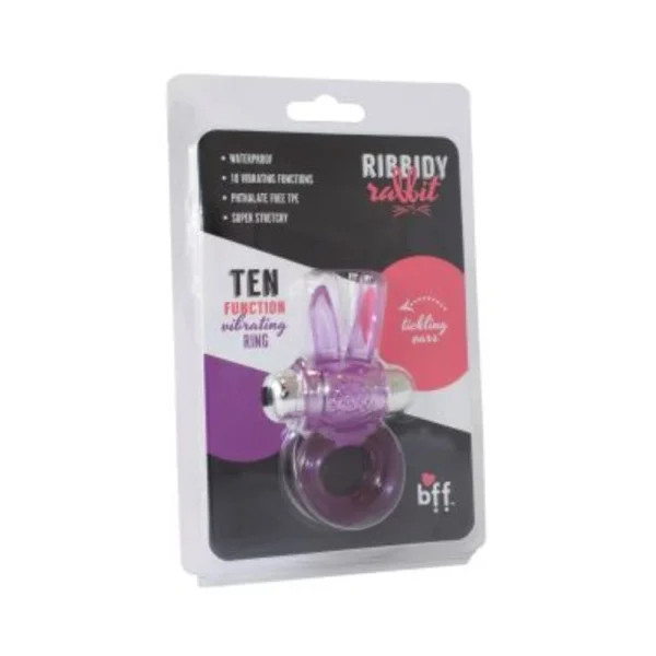 Ribbed Rabbit Vibrating Cockring — image 4 of 8