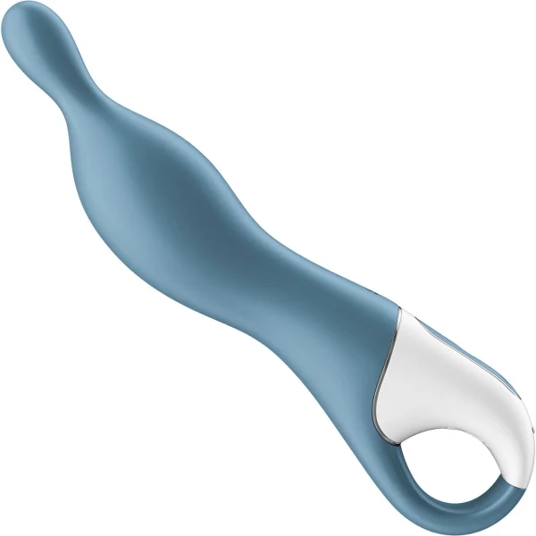 Satisfyer A-Mazing 1 Rechargeable Waterproof 12-Function A-Spot Vibrator - Blue