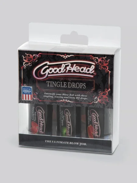Doc Johnson Good Head Flavored Lube Tingle Drops (3 x 1.0 fl oz Pack)