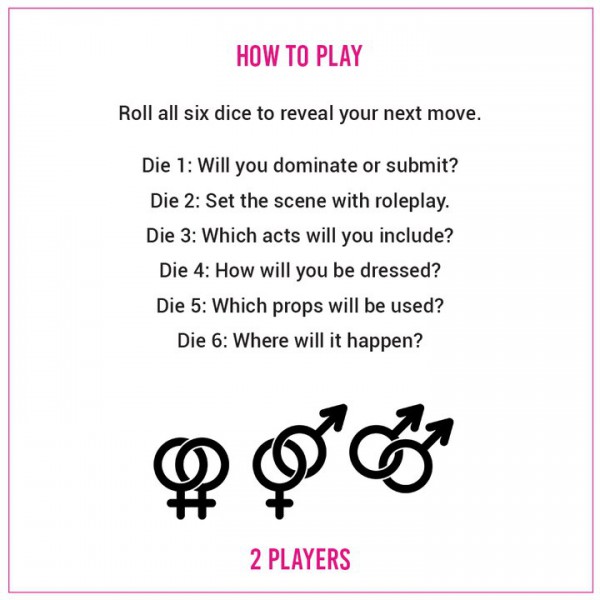 Sexy 6 Dice Kinky Edition
