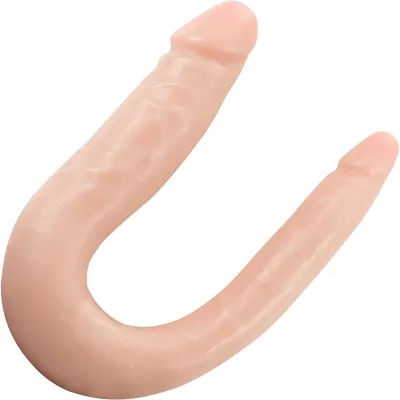 Dr Skin Dr Double 12 5 Realistic Silicone Mini Double Dildo By Blush Vanilla