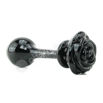 Fashionistas Glass Rose Large Butt Plug