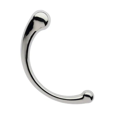Kink Range Stainless Steel Curved P Spot Massager