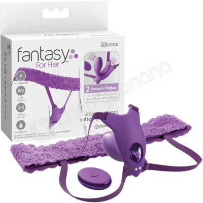 Fantasy For Her Ultimate G spot Butterfly Strap On Vibrating Panties