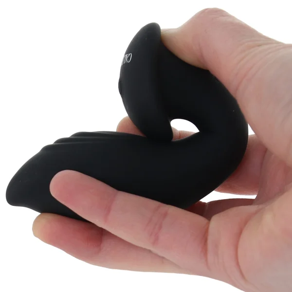 Eclipse Liquid Silicone Flex Vibrating Rechargeable Anal Probe By CalExotics - Black