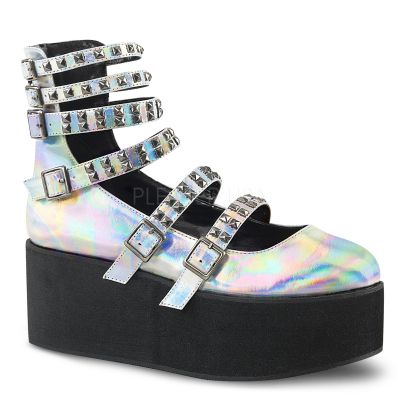 2 3 4 inches PF Mary Jane W Mini Pyramid Studs Back Zip