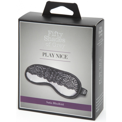 Play Nice Satin and Lace Blindfold