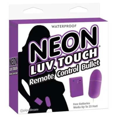 Neon Luv Touch Remote Control Bullet Purpl E