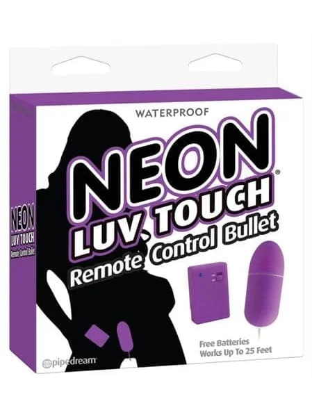 Neon Luv Touch Remote Control Bullet - Purpl;E