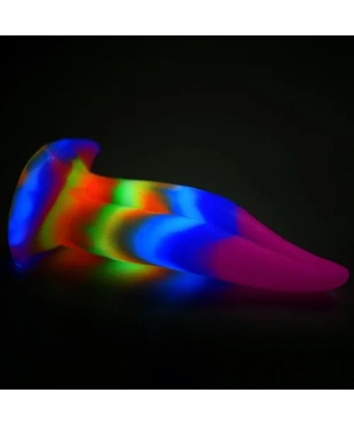Creature Cocks - Unicorn Kiss Tongue Glow In The Dark Silicone Dildo — image 7 of 11