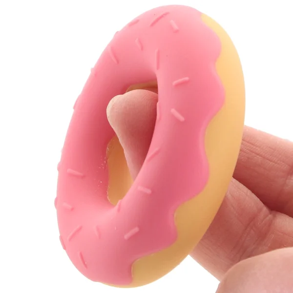 Naughty Bits Dickin' Donuts Silicone Donut Cock Ring By CalExotics - Pink