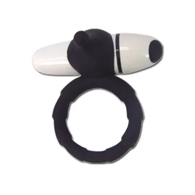 Swirly Pop Vibrating Cock Ring Black