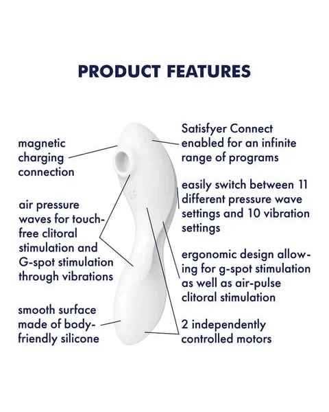 Satisfyer Curvy Trinity 5  - 7.4 Inch