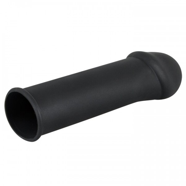 Rebel Black Silicone Penis Extension Sleeve - 6.3 Inch