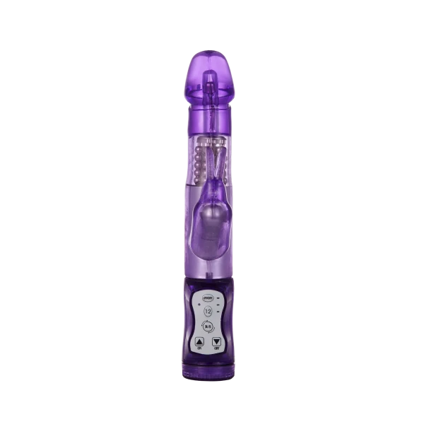Rabbit Vibrator With 5 Rows Of Rotating Beads
