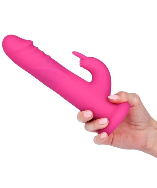 Bondara Pink 10 Function Rotating Rabbit Dildo Vibrator – 8 Inch — image 7 of 7