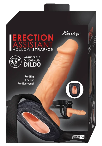 Erection Assistant Hollow Strap-On - 9.5"