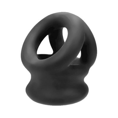 Tri squeeze Cocksling Ballstretcher Black