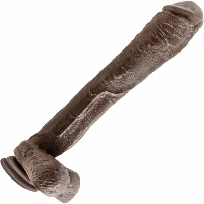 Dr Skin Mr Ed Realistic Dildo With Balls Suction Cup by Blush Chocolate