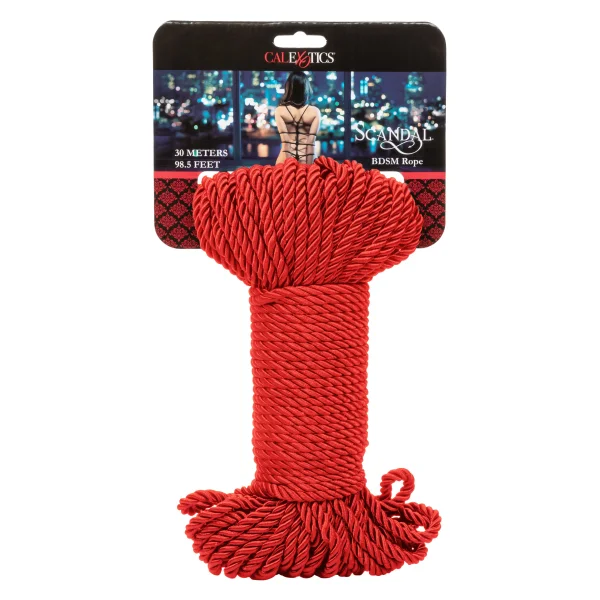 Scandal BDSM Rope 98.5ft- 30m - Red