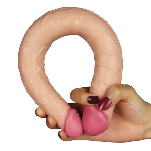 Lovetoy 14-Inch Realistic Tapered Slim Ultra Double Dildo