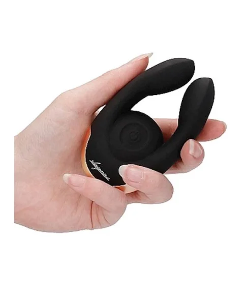 Dual Motor Clitoral Stimulator - Fancy   - Black