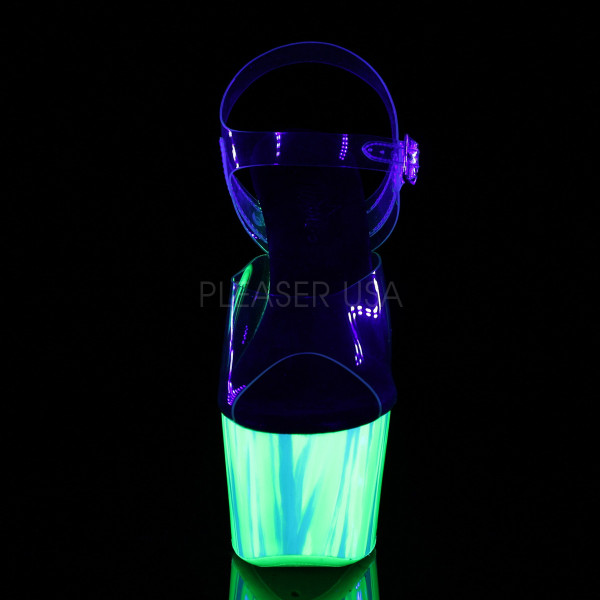 7 inches Heel, 2 3/4 inches UV Reactive PF Ankle Strap Sandal — image 10 of 12