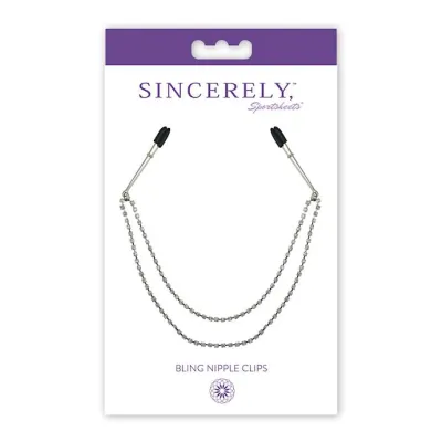 Sportsheets Bling Nipple Clips Black