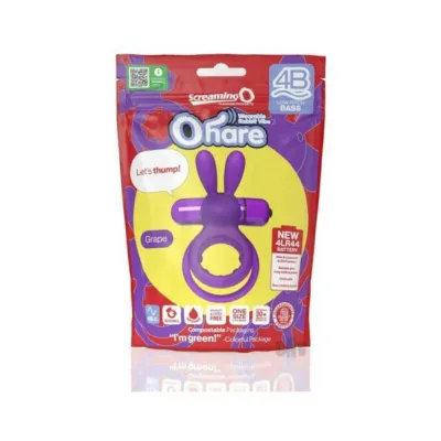 Cock Rings Screaming O 4b Ohare Vibrating Rabbit Double Cockring Grape