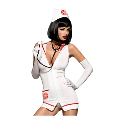 Obsessive Emergency Costume White S m