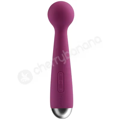 Mini Emma Purple Powerful Silicone Small Wand Vibrator