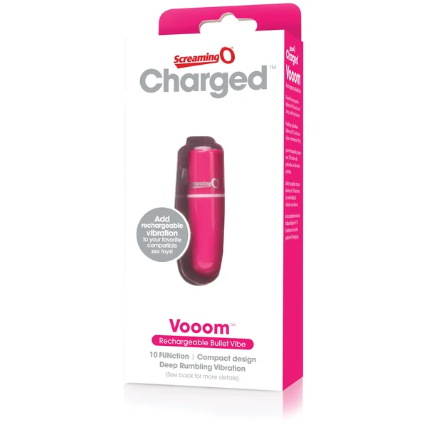 Charged Vooom Rechargeable Bullet Vibe - Pink — image 16 of 17